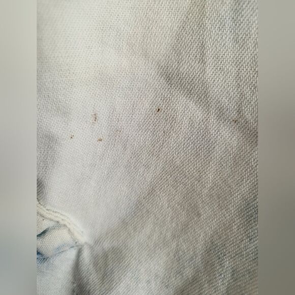 Vintage Jordache Light Acid Wash Denim 3D Bow Button Down Top Sz L - Picture 6 of 11